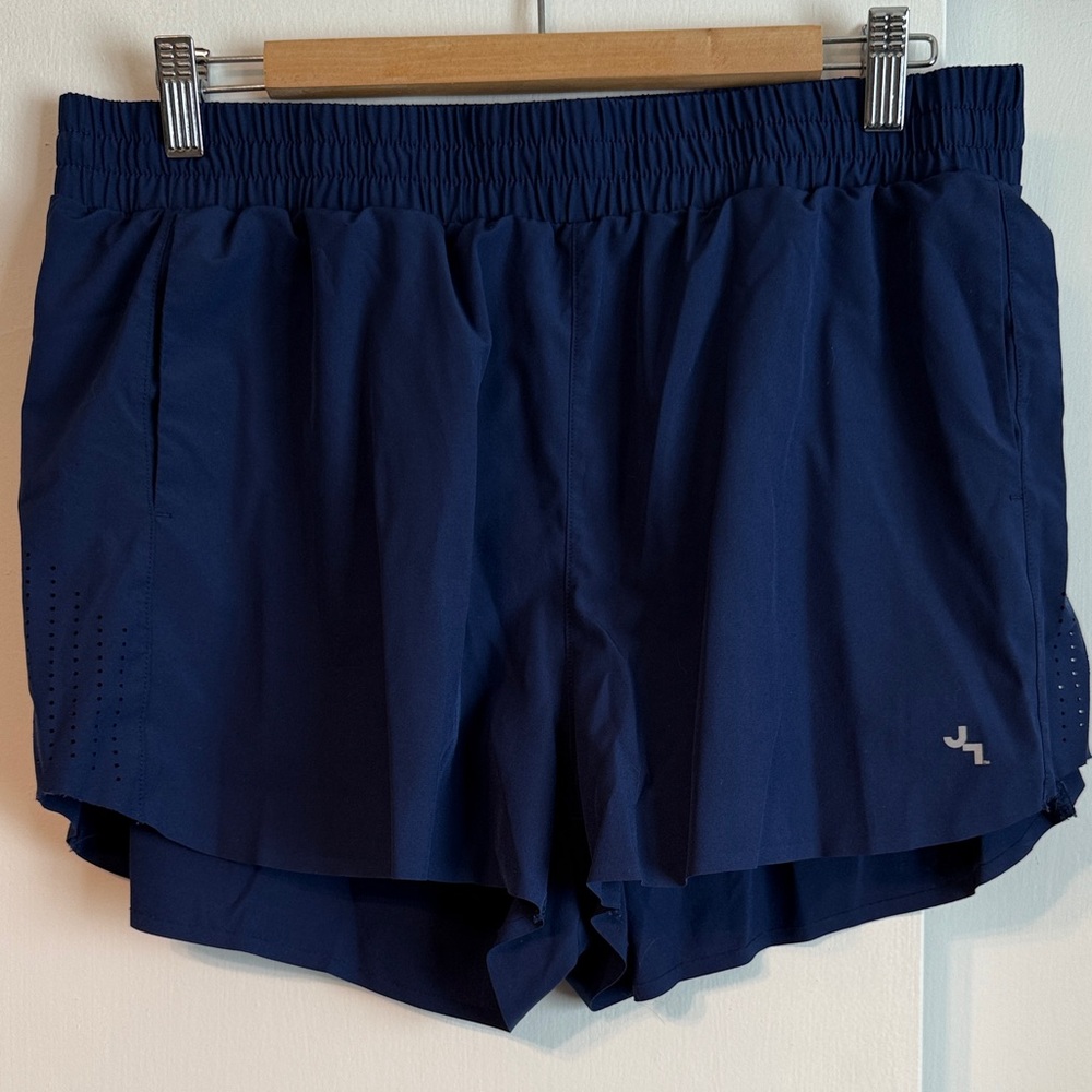 Women's Navy Blue Athletic Shorts